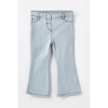 Blugi slim fit cu talie ajustabila