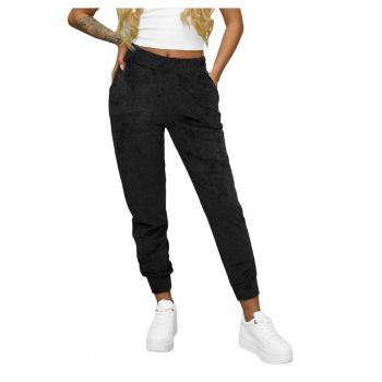 Pantaloni de trening din catifea femei  JS/92K529