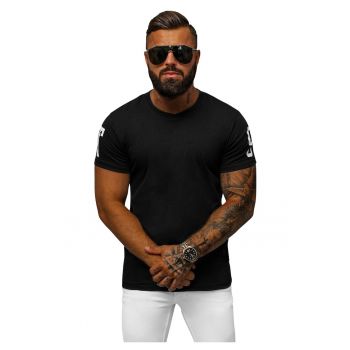 Tricou barbati negru  O/8T1260/3