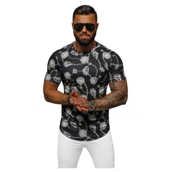 Tricou barbati negru  O/PT012
