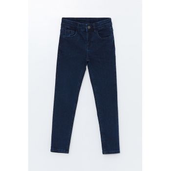 Blugi skinny cu talie inalta