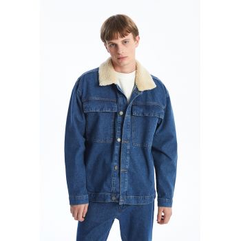 Jacheta de denim cu nasturi de firma originala