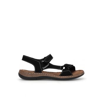 Sandale dama -  Piele naturala - Negru