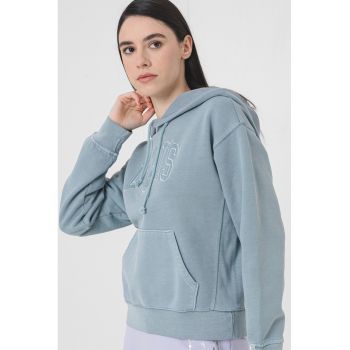 Hanorac relaxed fit de bumbac cu buzunar kangaroo