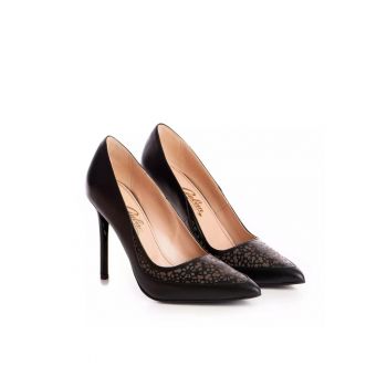 Pantofi dama  model 1270 piele nappa negru