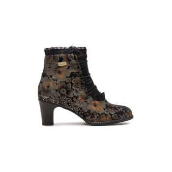 Botine dama -  304356 - Piele naturala - Cupru -
