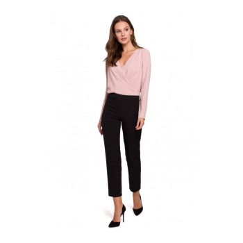 Pantaloni cu talie elastica -  Poliester/Elastan