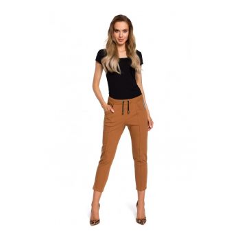 Pantaloni dama -   Bumbac/Elastan - Negru