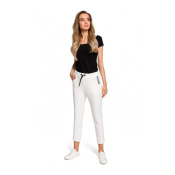 Pantaloni dama -   Bumbac/Elastan - Negru