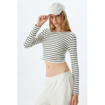 Set de bluze crop din amestec de bumbac - 2 piese
