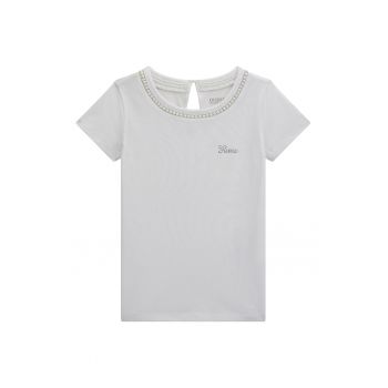 Tricou cu aplicatii cu margele