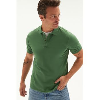 Tricou polo din bumbac pique