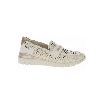 Mocasini dama -  W4R-6518C1 - piele naturala - alb