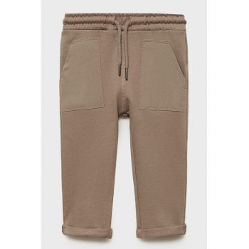 Pantaloni regular-fit din bumbac cu snururi