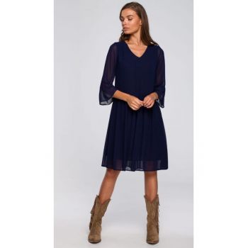 Rochie boho -  Poliester - Bleumarin