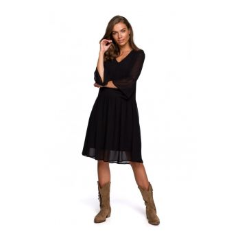 Rochie boho -  Poliester - Negru