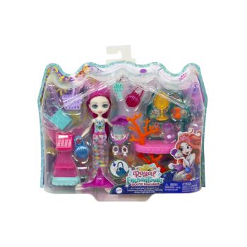 Papusa Enchantimals Royals Ocean Kingdom Treasures Shop (milagra Mermaid Scallop) (hcf71)