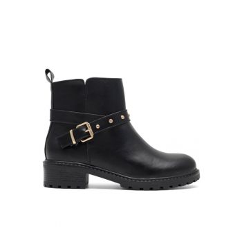Botine dama -  590558803772938 - Piele ecologica - Negru