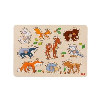 Goki Forest Animals, Lift-out Puzzle (57387)