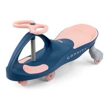 Plasmacar ride-on gravitationala Navy Pink Milly Mally, , roti LED,  lumineaza in timpul mersului, sarcina maxima 50 kg