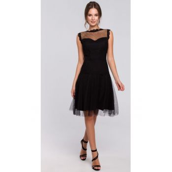 Rochie dama cu tulle -  Poliester/Elastan