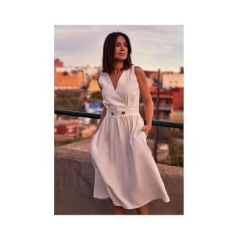 Rochie  Viscoza - Portocaliu - diverse modele