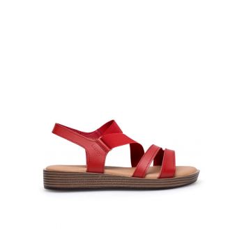 Sandale dama -  590558855372438 - Piele naturala - Rosu