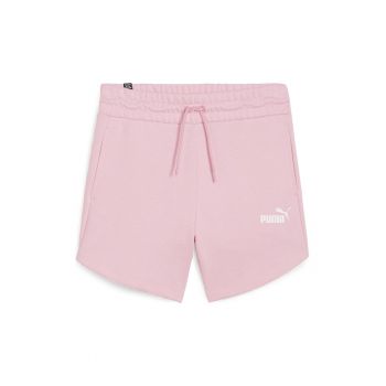 Pantaloni scurti cu talie inalta si snururi de ajustare Essentials+