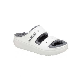 Papuci imblaniti -  Classic Cozzy - Alb/Gri