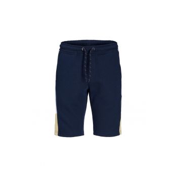 Pantaloni lungi -  301429326 - Poliester - Bumbac - Albastru marin