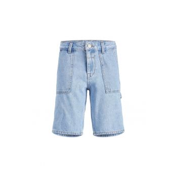Pantaloni lungi -  302035267 - Bumbac - Albastru