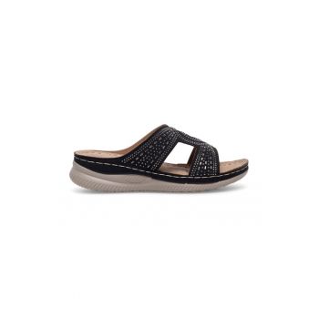 Slapi dama -  590559 - Sintetic - Negru -