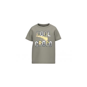 Tricou copii -  301995852 - Bumbac organic - Elastan - Gri