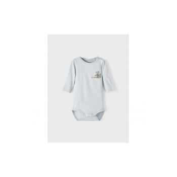 Body copii -  302001248 - Bumbac organic - Elastan - Albastru