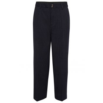 Pantaloni dama -  302056323 - Poliester - Albastru marin