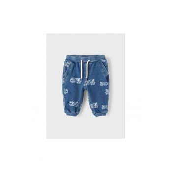 Pantaloni lungi -  301999645 - Bumbac - Albastru