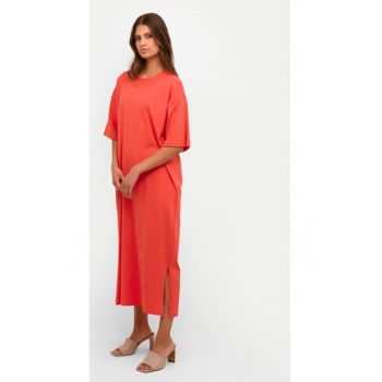 Rochie dama -  Rosu - Bumbac