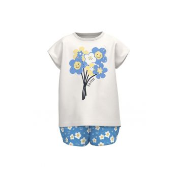 Set tricou si pantaloni scurti -  302001019 - Bumbac - Alb