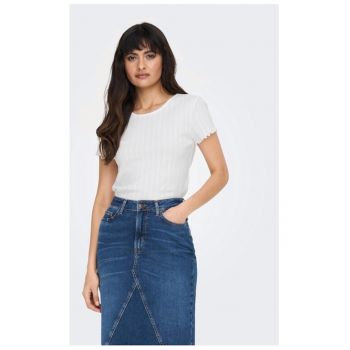 Tricou dama -  68379 - Bumbac - Alb