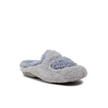 Papuci de casa dama -  300875483 - Textil - Gri