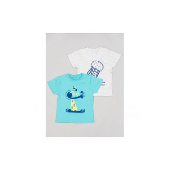 Set 2 tricouri copii -  302714858 - Bumbac - Multicolor