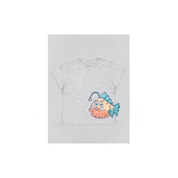 Tricou copii -  302714667 - Bumbac - Gri