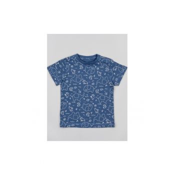 Tricou copii -  302715350 - Bumbac - Albastru marin