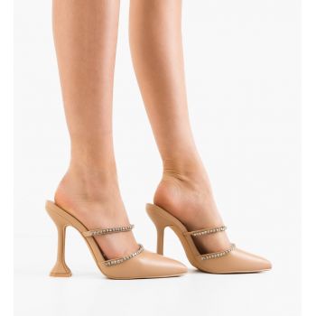 Pantofi dama Leslie Nude ieftini