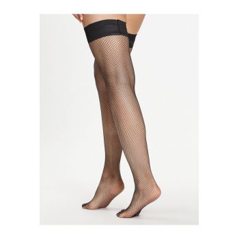 Ciorapi plasa dama -  Poliamida.Negru