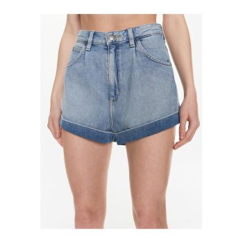 Pantaloni scurti dama -  302743674 - Bumbac - Albastru -