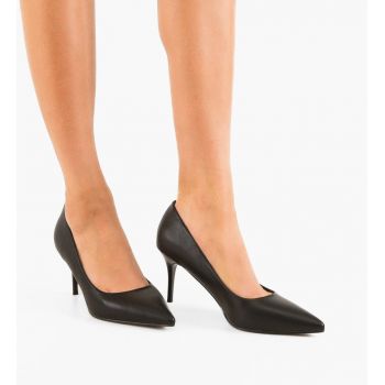 Pantofi stiletto dama Adra Negri ieftini
