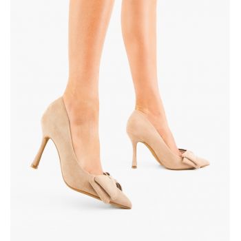 Pantofi stiletto dama Lester Bej ieftini