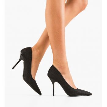 Pantofi stiletto dama Moham Negri ieftini