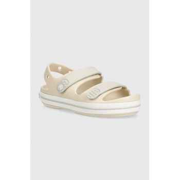 Crocs sandale copii CROCBAND CRUISER culoarea bej